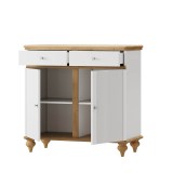 Тумба Рандеву-22 МАССИВ СОСНЫ Белый лак + антик №24 картинка 3 Тумба Рандеву-22 МАССИВ СОСНЫ Белый лак + антик №24 картинка 3