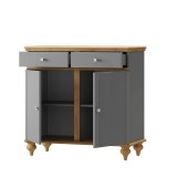 Тумба Рандеву-22 МАССИВ СОСНЫ серый № 7042 + антик №24 картинка 3 Тумба Рандеву-22 МАССИВ СОСНЫ серый № 7042 + антик №24 картинка 3