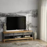 Тумба ТВ 03 Гранада серый 7016/антик 24    картинка 5