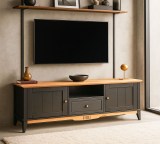 Тумба ТВ 1600 Пенни блэк/антик 24 картинка 1