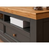 Тумба ТВ Форест 2 ящика серый 7012/бейц-масло картинка 2 Тумба ТВ Форест 2 ящика серый 7012/бейц-масло картинка 2