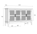 Тумба ТВ Квадро-С 40 размеры Тумба ТВ Квадро-С 40 размеры