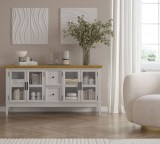 Тумба ТВ Квадро-С 42 Белый лак  + антик №24  картинка 1