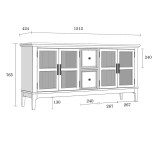 Тумба ТВ Квадро-С 42 размеры Тумба ТВ Квадро-С 42 размеры