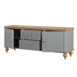 Тумба ТВ Рандеву 022 (серый-7042/антик-24) фото2 Тумба ТВ Рандеву 022 (серый-7042/антик-24) фото2