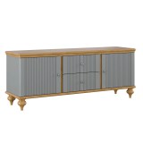 Тумба ТВ Рандеву 022 (серый-7042/антик-24) фото