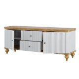 Тумба ТВ Рандеву- 22  МАССИВ СОСНЫ БЕЛЫЙ ВОСК + АНТИК24 - 3