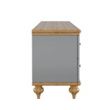 Тумба ТВ Рандеву- 24 МАССИВ СОСНЫ серый + антик №24 - 4 Тумба ТВ Рандеву- 24 МАССИВ СОСНЫ серый + антик №24 - 4