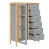 Тумба Вояж-16-Р/Я серый №7042 + антик №24 картинка 3 Тумба Вояж-16-Р/Я серый №7042 + антик №24 картинка 3