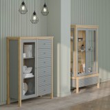 Тумба Вояж-16-Р/Я серый №7042 + антик №24 картинка 4 Тумба Вояж-16-Р/Я серый №7042 + антик №24 картинка 4