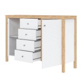 Тумба Вояж-24-РД Белый лак + антик №24 картинка 3 Тумба Вояж-24-РД Белый лак + антик №24 картинка 3