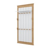 Вешалка Рандеву 160 (белый лак/антик-24) фото2 Вешалка Рандеву 160 (белый лак/антик-24) фото2