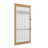 Вешалка  Рандеву 160 (белый лак/антик-24) фото