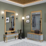 Вешалка Рандеву 160 (серый 7042/антик-24) фото3 Вешалка Рандеву 160 (серый 7042/антик-24) фото3