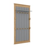 Вешалка  Рандеву 160 (серый 7042/антик-24) фото