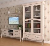 Витрина 2-х дверная Лебо бежевый воск Витрина 2-х дверная Лебо бежевый воск