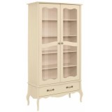 Витрина 2-х дверная Лебо бежевый воск - картинка 2 Витрина 2-х дверная Лебо бежевый воск - картинка 2