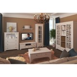 Витрина Бейли белый воск1 Витрина Бейли белый воск1