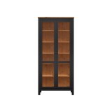 витрина ХЕМНЭС ст/ст 90*198*37 венк/светло корич 2