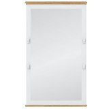 Зеркало Рандеву-160 МАССИВ СОСНЫ Белый лак + антик №24 картинка 2 Зеркало Рандеву-160 МАССИВ СОСНЫ Белый лак + антик №24 картинка 2