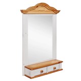 зеркало Синди Белый воск +антик - картинка 1