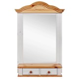 зеркало Синди Белый воск +антик - картинка 2 зеркало Синди Белый воск +антик - картинка 2