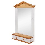 зеркало Синди Белый воск +антик - картинка 3 зеркало Синди Белый воск +антик - картинка 3