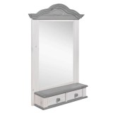 зеркало Синди Белый воск+серый - картинка 1