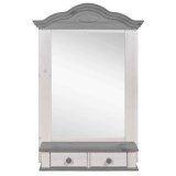 зеркало Синди Белый воск+серый - картинка 2 зеркало Синди Белый воск+серый - картинка 2