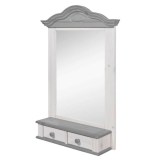 зеркало Синди Белый воск+серый - картинка 3 зеркало Синди Белый воск+серый - картинка 3