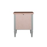 Тумба прикроватная Ольса 03 (серый 7042/антик 24) Тумба прикроватная Ольса 03 (серый 7042/антик 24)