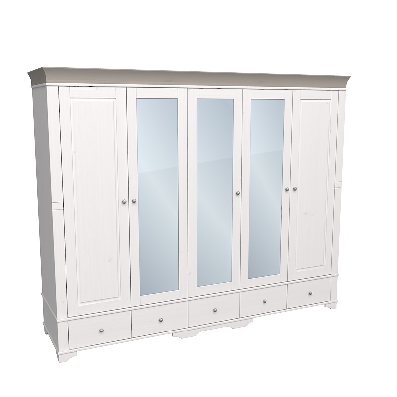 Шкаф Бейли 2 глухих / 3 зеркальных двери Шкаф Бейли 2 глухих / 3 зеркальных двери