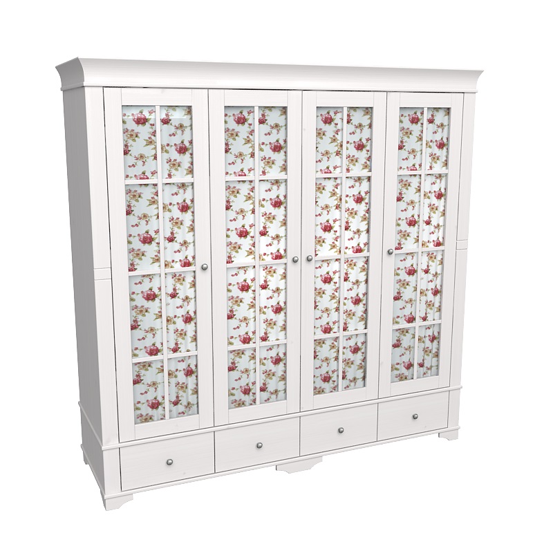 Шкаф Бейли 4-х дверный со стеклянными дверями Шкаф Бейли 4-х дверный со стеклянными дверями