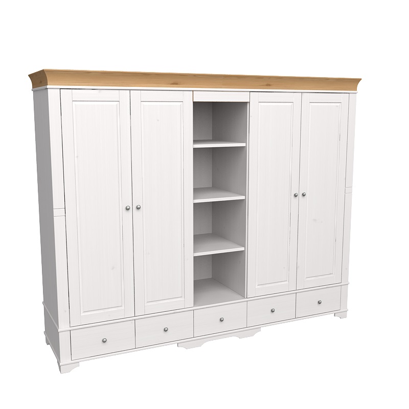 Шкаф 5-ти дверный с 4 глухими дверями и полками Шкаф Бейли 5-ти дверный с 4 глухими дверями и полками