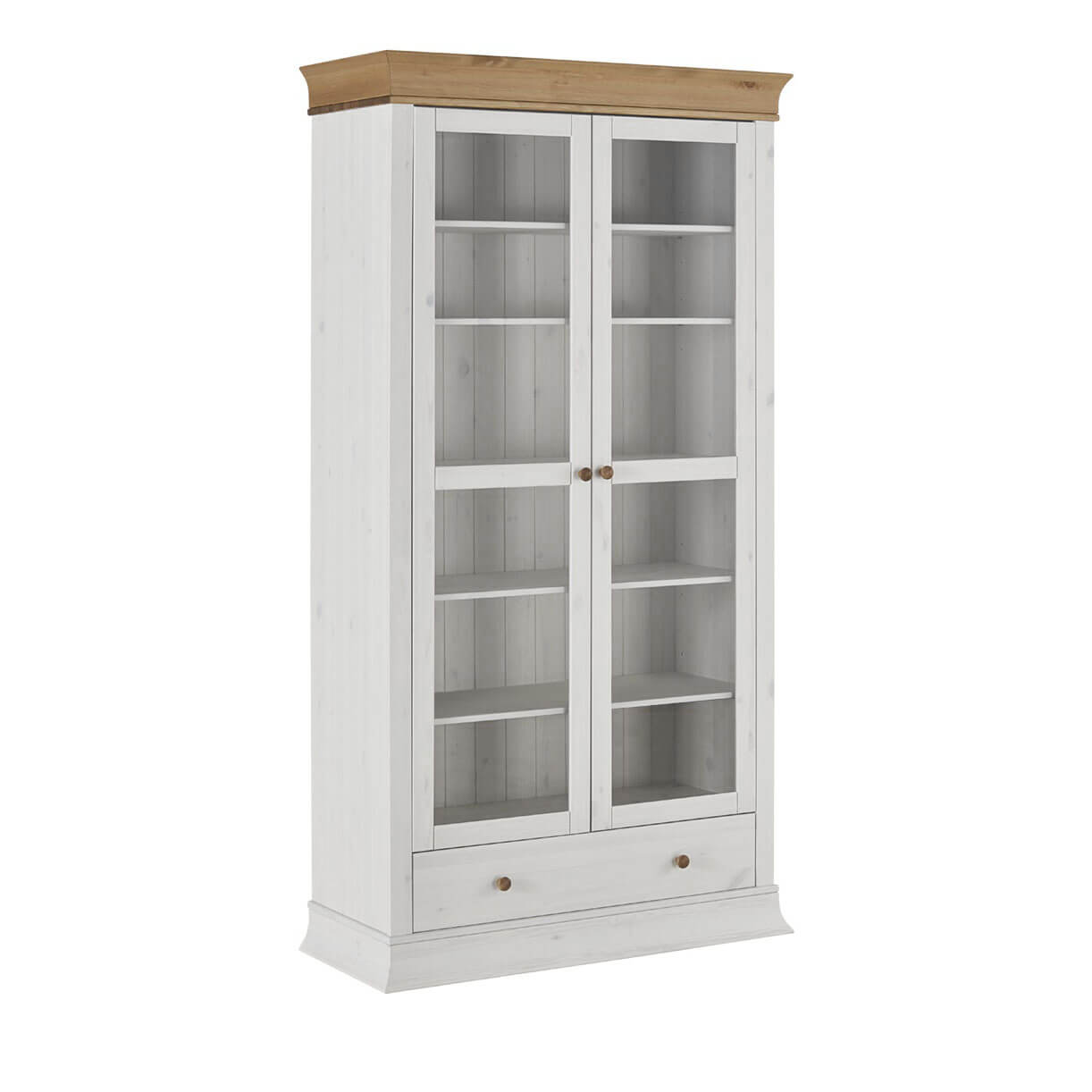 Шкаф Бостон-21G белый воск+антик - картинка 1 Шкаф Бостон-21G белый воск+антик - картинка 1