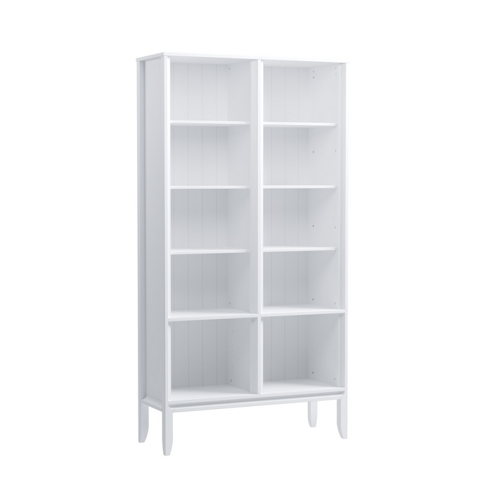 Шкаф для книг Бридж широкий белый лак Шкаф для книг Бридж широкий белый лак