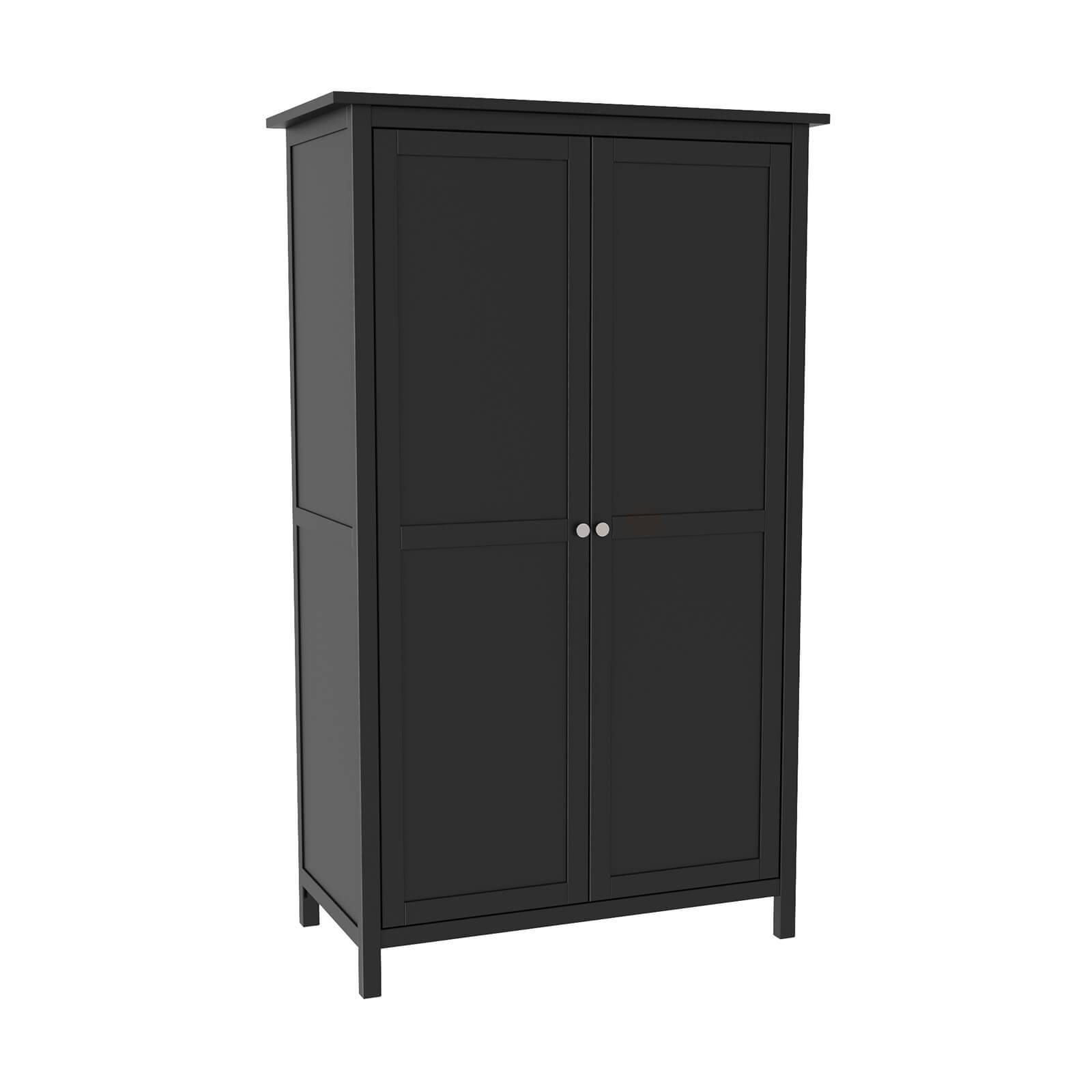 Шкаф для одежды Кантри-20 черный лак Шкаф для одежды Кантри-20 черный лак