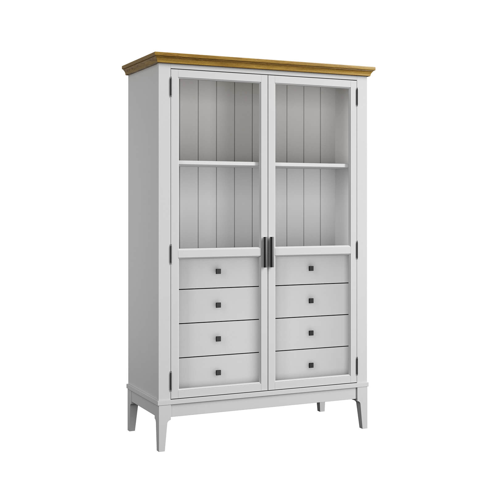 Шкаф для посуды Квадро-С 20/04 А Белый лак + антик №24 купить картинка 1 Шкаф для посуды Квадро-С 20/04 А Белый лак + антик №24 купить картинка 1