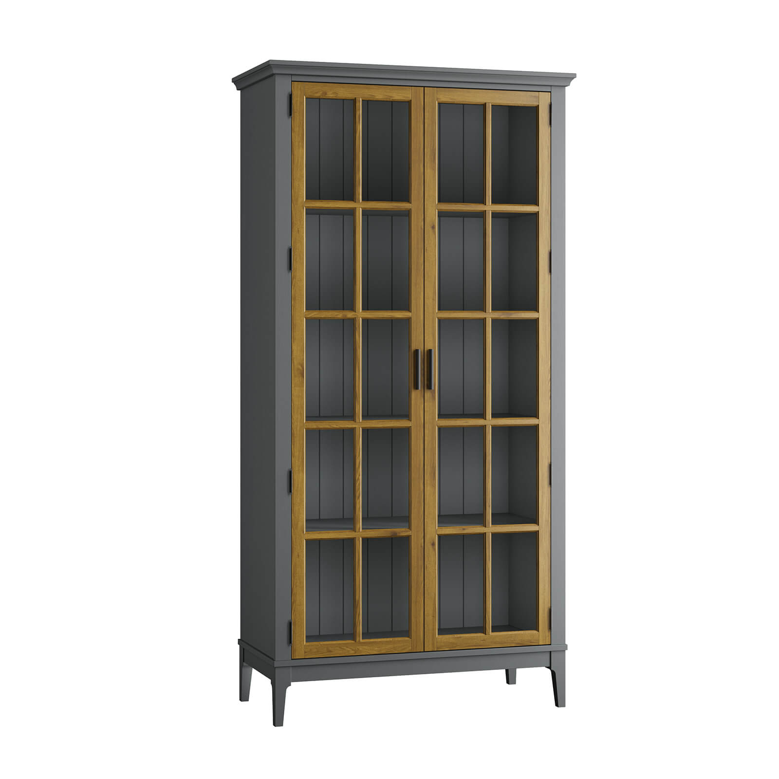 Шкаф для посуды Квадро-С 200-195 Серый №7042 + антик №24 купить в Москве Шкаф для посуды Квадро-С 200-195 Серый №7042 + антик №24 картинка 1