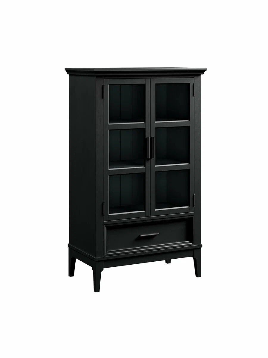 Шкаф для посуды Квадро-С 21 Блэк купить в Москве Шкаф для посуды Квадро-С 21 Блэк картинка 1