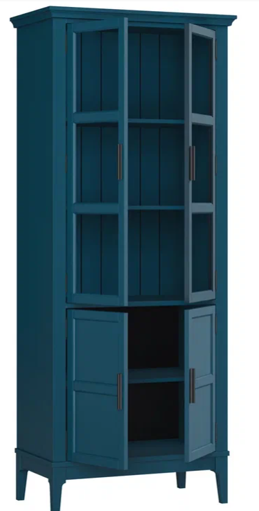 Шкаф для посуды Квадро-С 22GT-185 Марин купить в Москве Шкаф для посуды Квадро-С 22GT-185 Марин картинка 1