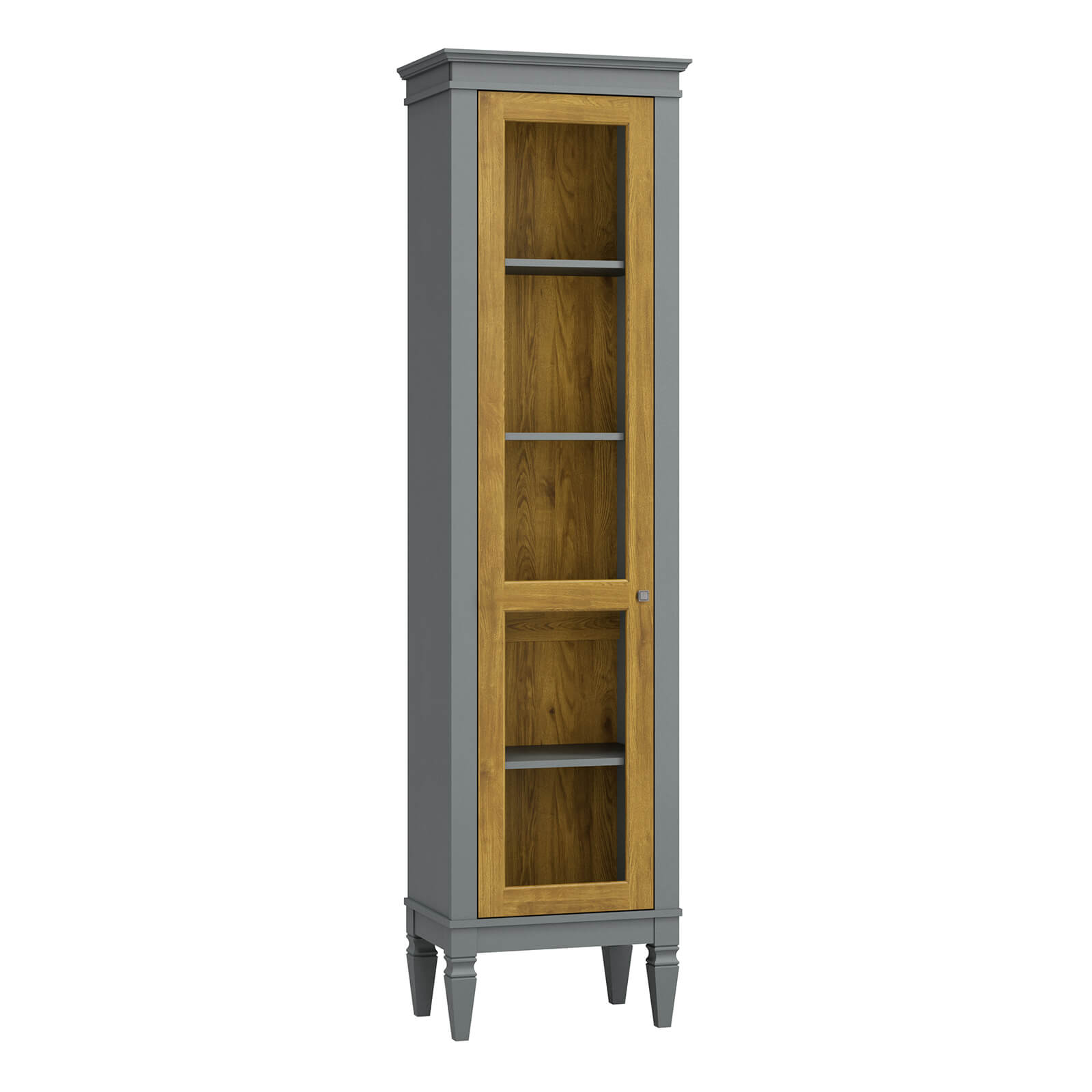 Шкаф для посуды Ольса-С 100 Л серый №7042 + антик №24 купить в Москве Шкаф для посуды Ольса-С 100 Л серый №7042 + антик №24 - картинка 1