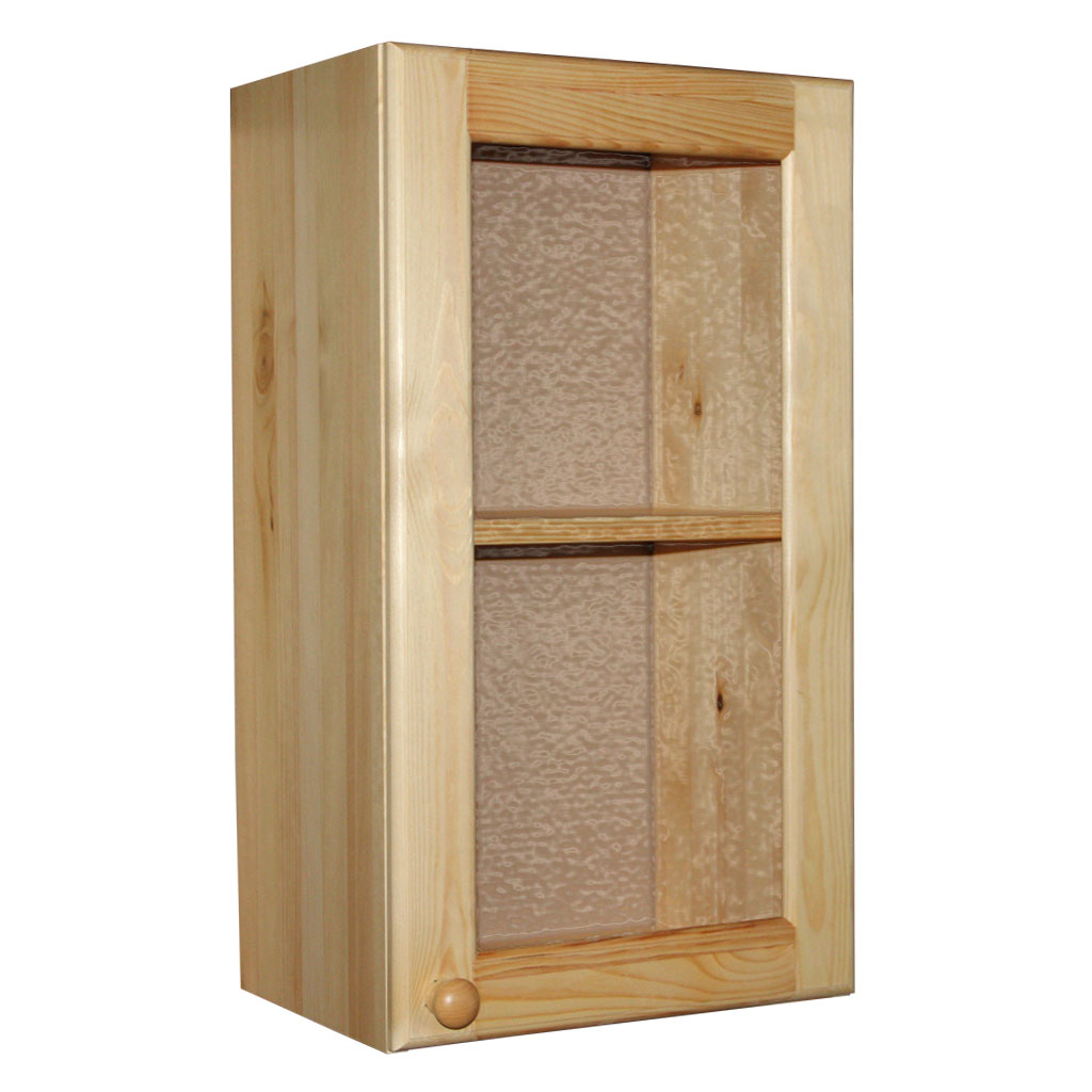 Шкаф навесной 1 дверь 40 стекло Скайда-2 массив сосны картинка 1 Шкаф навесной 1 дверь 40 стекло Скайда-2 массив сосны картинка 1