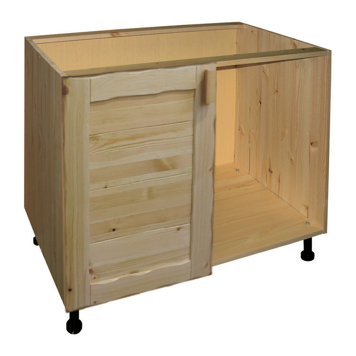 тумба Шкаф-стол кухонный 1000 в угол (1 дверь) кухня Скандинавия массив сосны Шкаф-стол кухонный 1000 в угол (1 дверь)