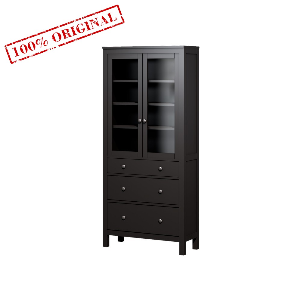 Шкаф-витрина 3 ящика ХЕМНЭС (Россия) венге рис.1 Шкаф-витрина 3 ящика ХЕМНЭС (Россия) венге рис.1