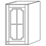 Шкаф навесной 40 стекло выс 71см Шкаф навесной 40 стекло выс 71см