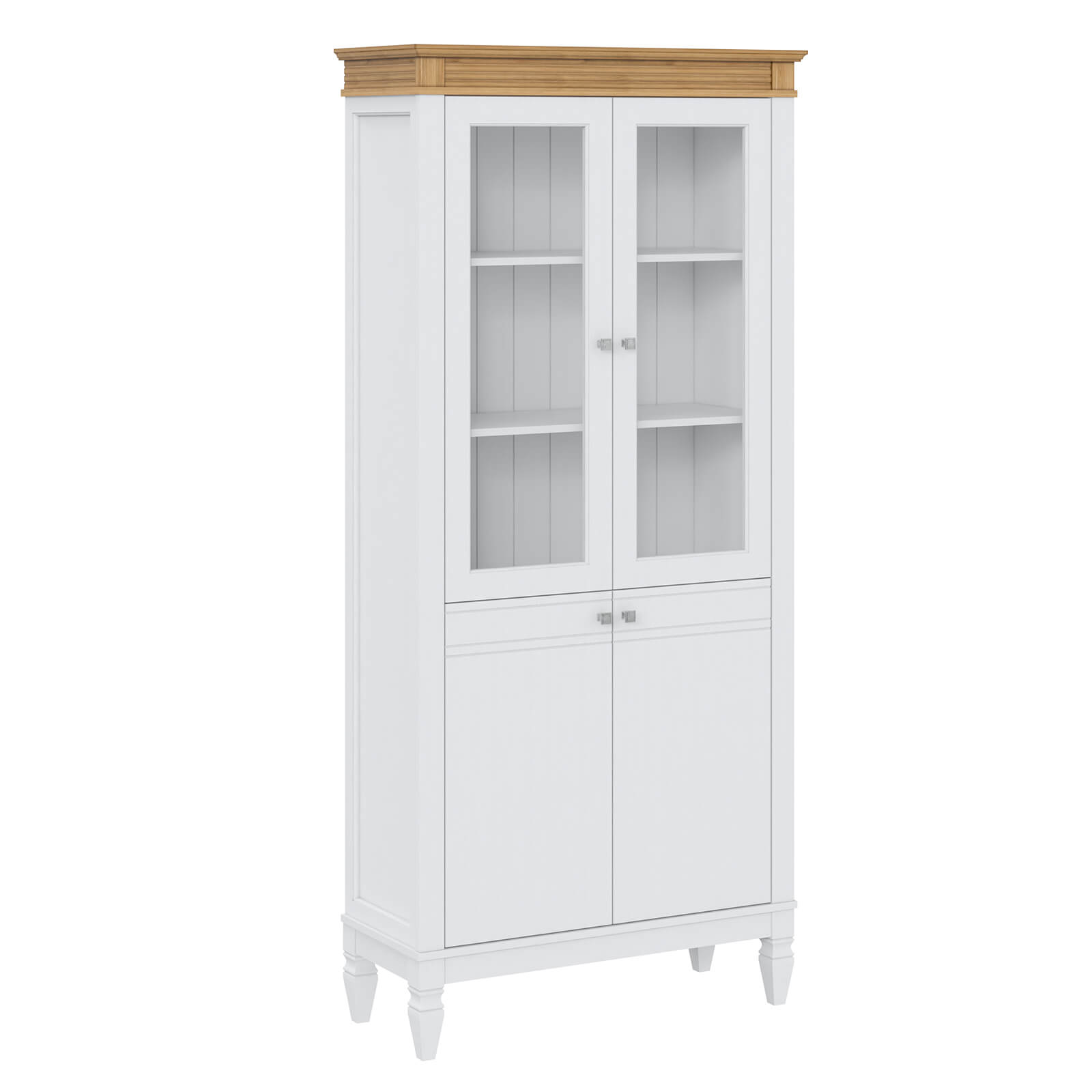 Стеллаж Ольса-202/200 Белый лак + антик №24 - картинка 1 Стеллаж Ольса-202/200 Белый лак + антик №24 - картинка 1