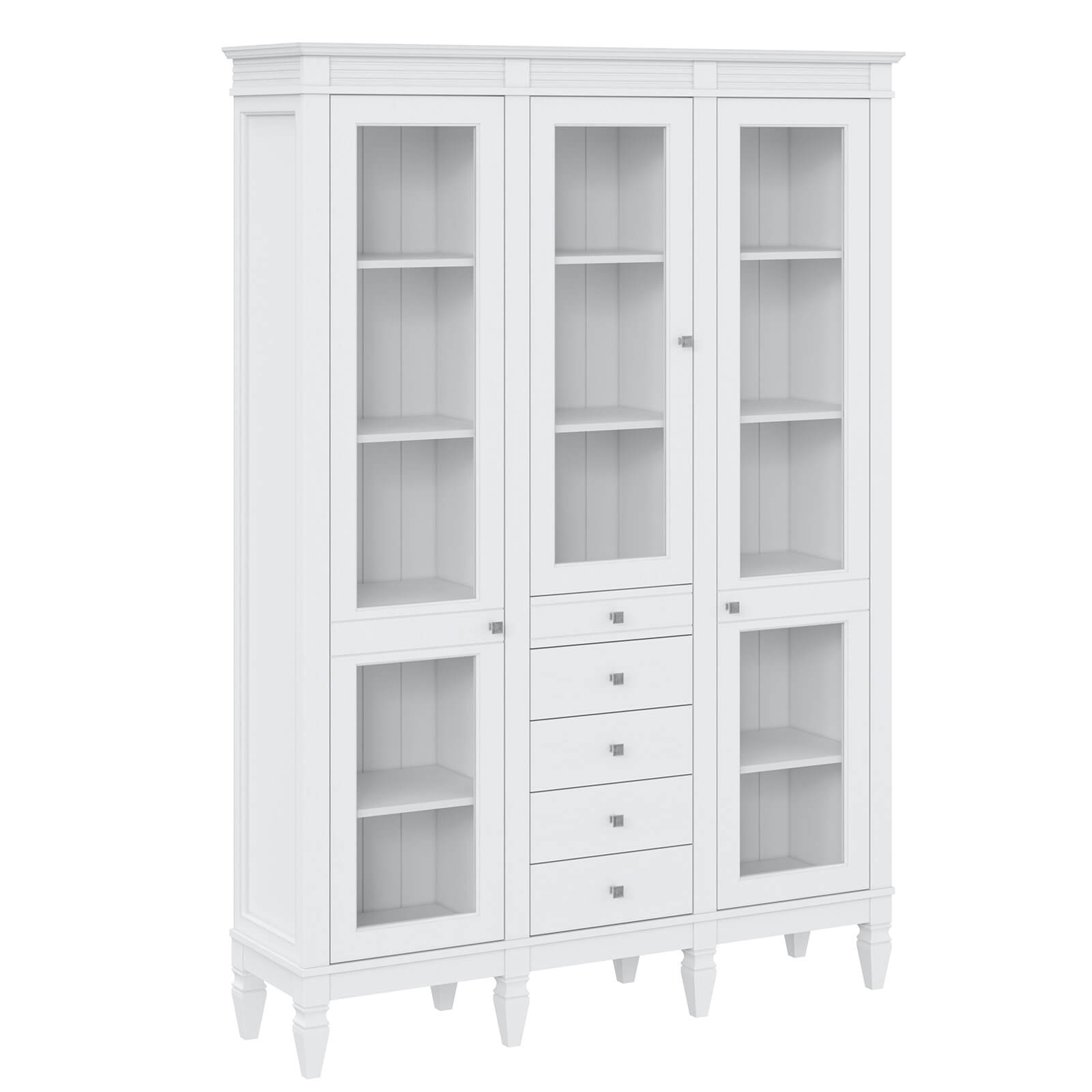 Стеллаж Ольса-321/014 Белый лак - картинка 1 Стеллаж Ольса-321/014 Белый лак - картинка 1