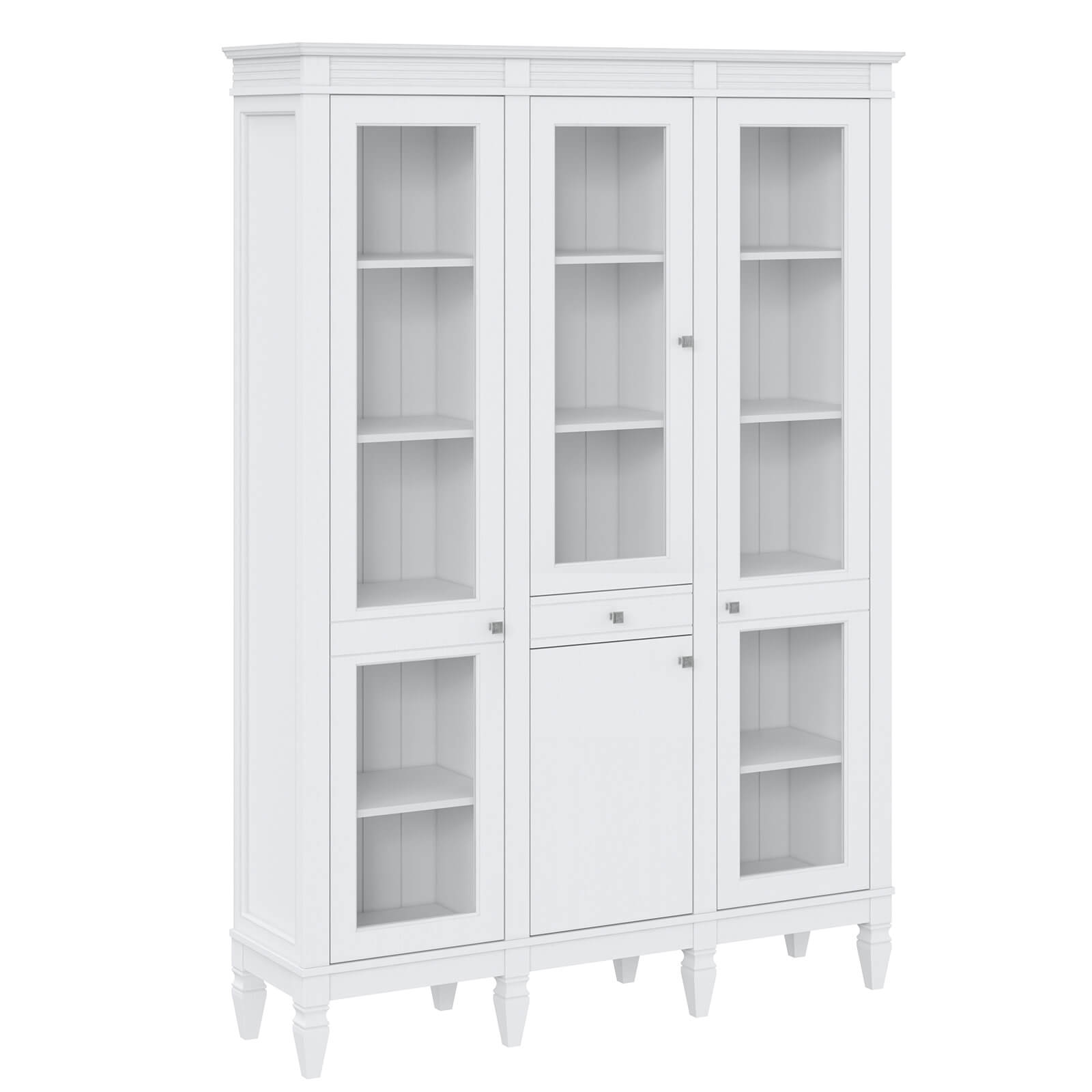 Стеллаж Ольса-321/110 Белый лак - картинка 1 Стеллаж Ольса-321/110 Белый лак - картинка 1