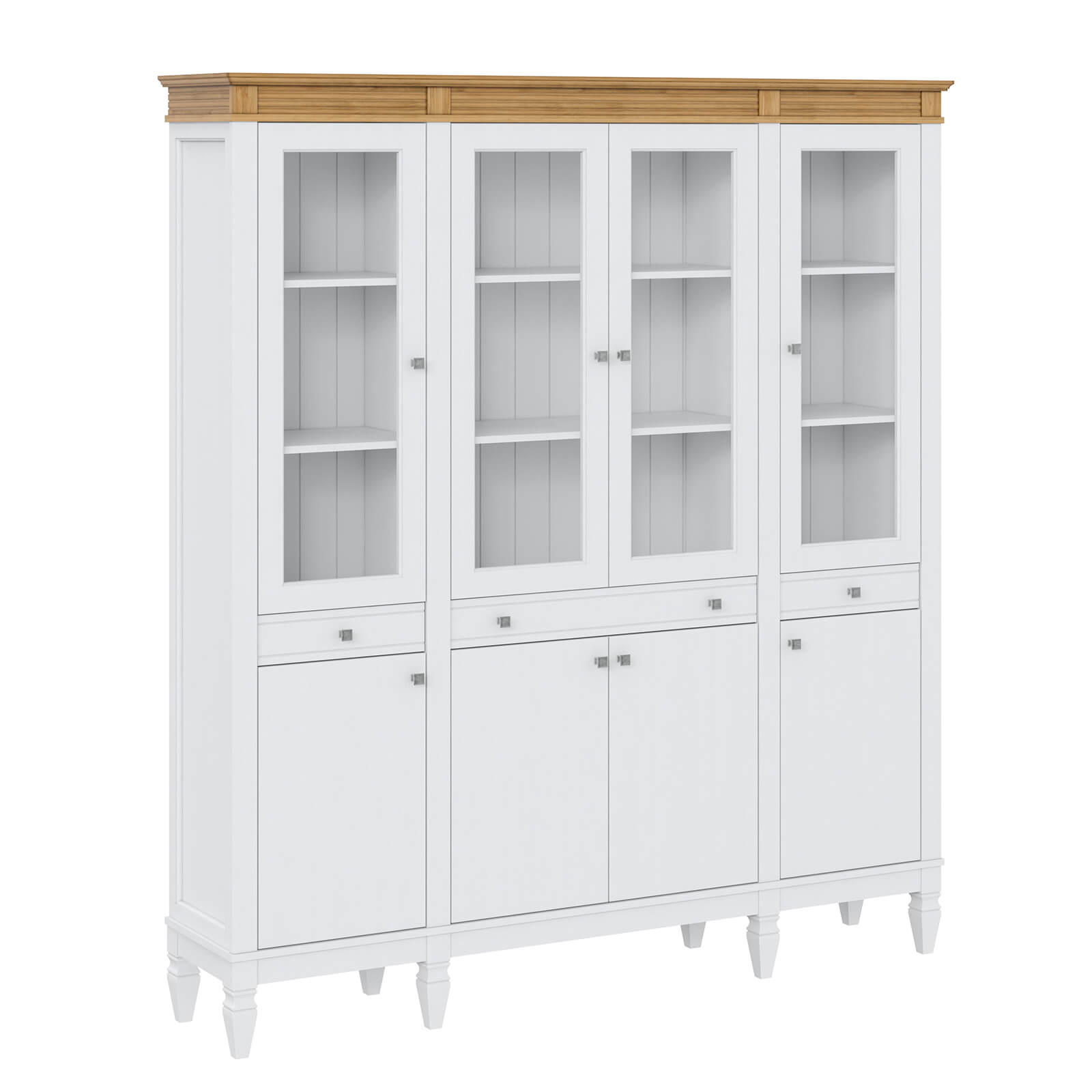 Стеллаж Ольса-404/430 Белый лак + антик №24 - картинка 1 Стеллаж Ольса-404/430 Белый лак + антик №24 - картинка 1